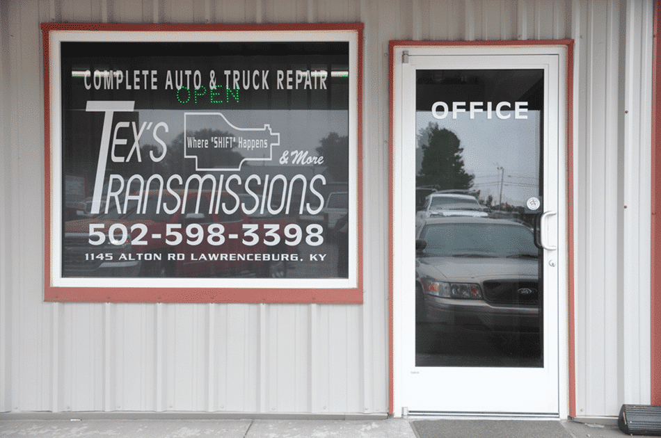 Welcome to Tex's Transmissions Complete Auto & Truck Care at 1145 Alton Road in Lawrenceburg.